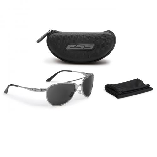 Окуляри балістичні "ESS® InVINCEible Aviator Gunmetal with Smoke Gray Lenses", EE4062-04