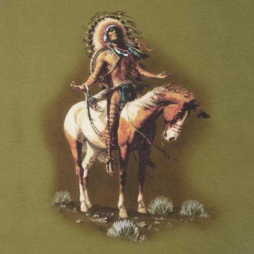Футболка с рисунком "Chief", UA281-29898-OD-IND