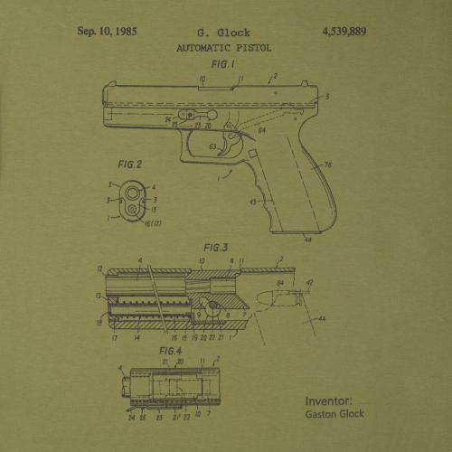 Футболка с рисунком "Glock Pistol Legend", UA281-29898-OD-GK - Prof1group Футболка с рисунком "Glock Pistol Legend", UA281-29898-OD-GK