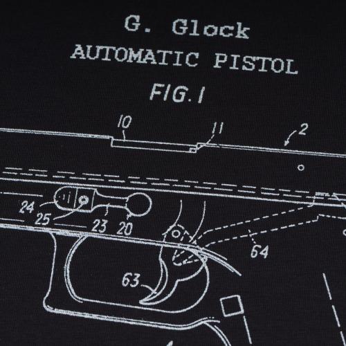 Футболка з малюнком "Glock Pistol Legend", UA281-29898-BK-GK