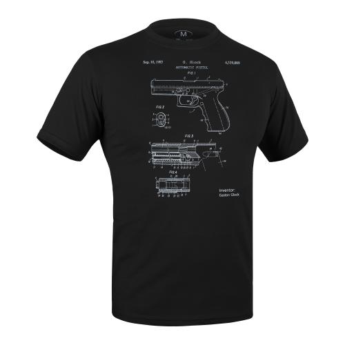 Футболка з малюнком "Glock Pistol Legend", UA281-29898-BK-GK
