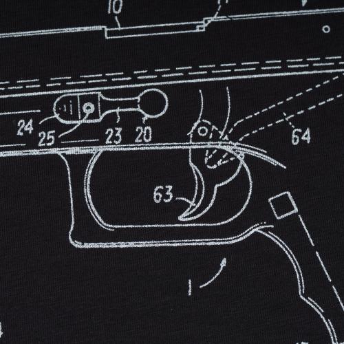 Футболка з малюнком "Glock Pistol Legend", UA281-29898-BK-GK