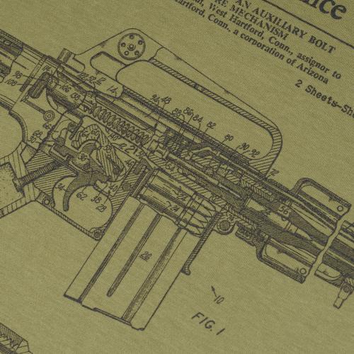 Military style T-shirt "M-16", UA281-29898-OD-M16