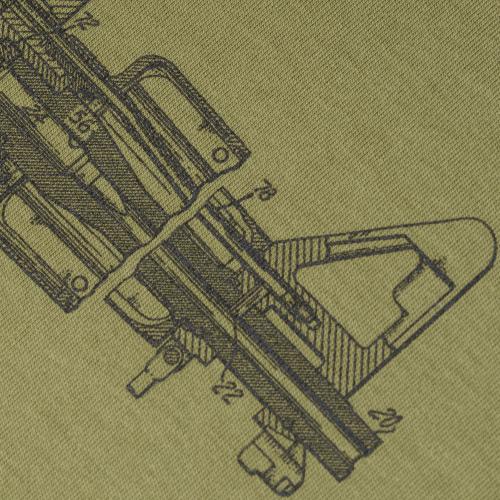 Military style T-shirt "M-16", UA281-29898-OD-M16