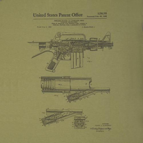 Military style T-shirt "M-16", UA281-29898-OD-M16