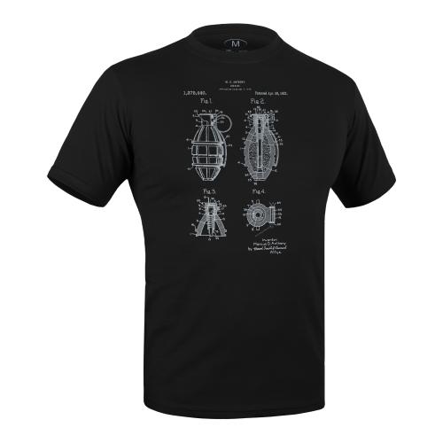 Футболка с рисунком "Grenade", UA281-29898-BK-GN