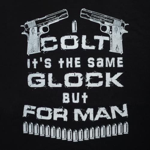Футболка с рисунком "Colt", UA281-29898-BK-GC