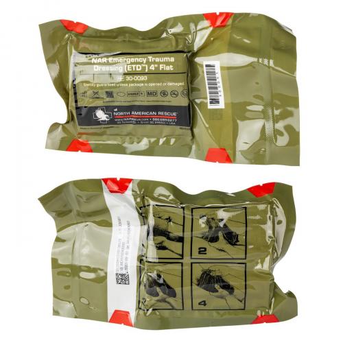 Бандаж для перевязки NAR® "Flat ETD® Emergency Trauma Dressing" (4 in.), 30-0093