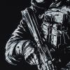 Футболка с рисунком "Soldier", UA281-29898-BK-SLD
