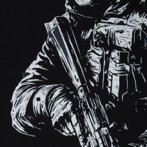 Футболка с рисунком "Soldier", UA281-29898-BK-SLD