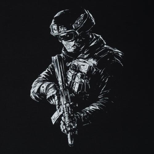 Футболка с рисунком "Soldier", UA281-29898-BK-SLD