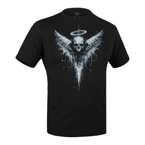 Футболка с рисунком "Angel Skull", UA281-29898-BK-AGS