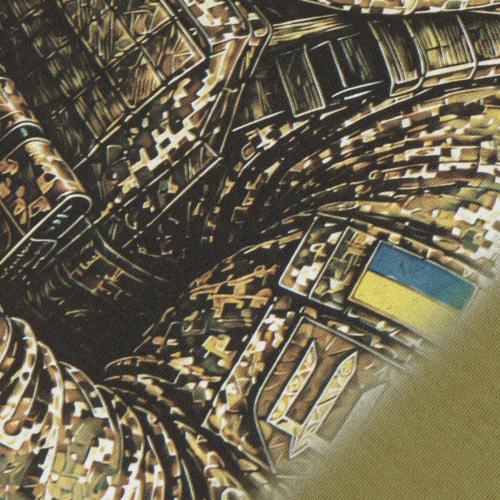 Футболка с рисунком "Тиша довго не триває", UA281-29898-OD-SWL