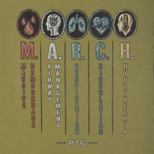 Футболка с рисунком "MARCH", UA281-29898-OD-MRC