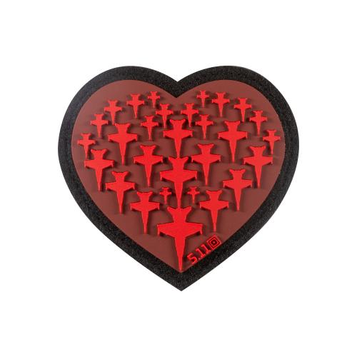 Нашивка "5.11 Tactical Airplane Heart Patch"