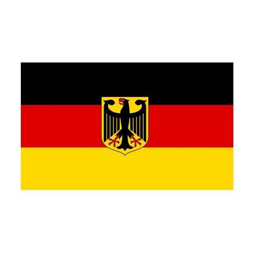 Флаг ФРГ с гербом