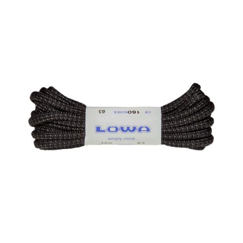 Shoelaces Lowa ATC MID 160 cm, black/grey dotted