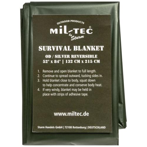 Одеяло спасательное "Mil-Tec Survival Blanket", 16024500 - Prof1group Одеяло спасательное "Mil-Tec Survival Blanket", 16024500