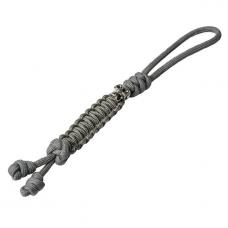 Paracord Lanyard Loopy Snake, Grey