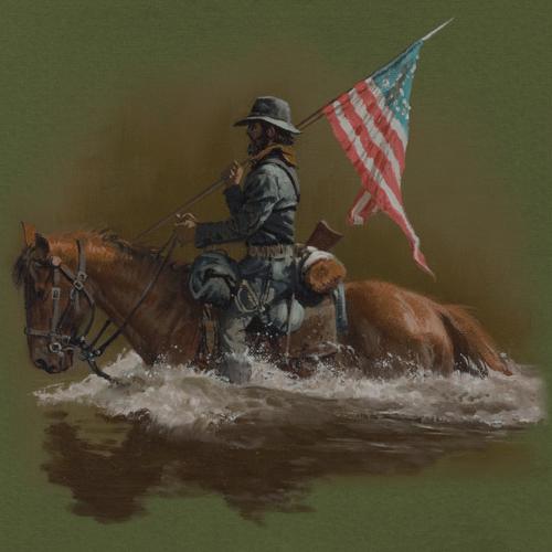 Футболка з малюнком "CAVALRY", UA281-29891-OD-CAV