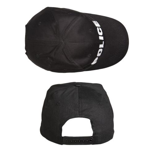 BLACK ′POLICE′ BASEBALL CAP