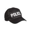 BLACK ′POLICE′ BASEBALL CAP