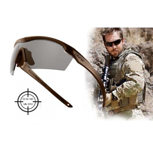 Очки защитные стрелковые "ESS Crosshair 2LS Kit (Coyote Brown)"