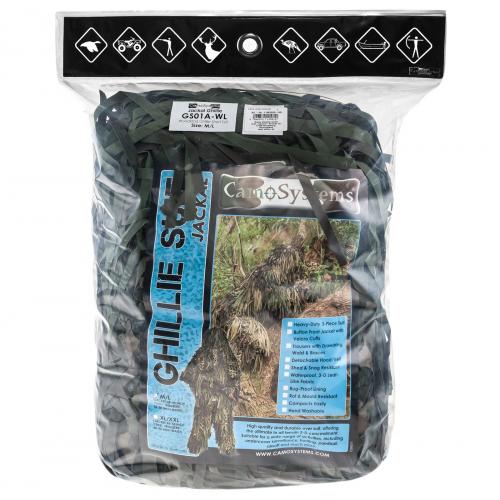 Костюм маскировочный "GHILLIE JACKAL WOODLAND" CAMO SYSTEMS, 11963020