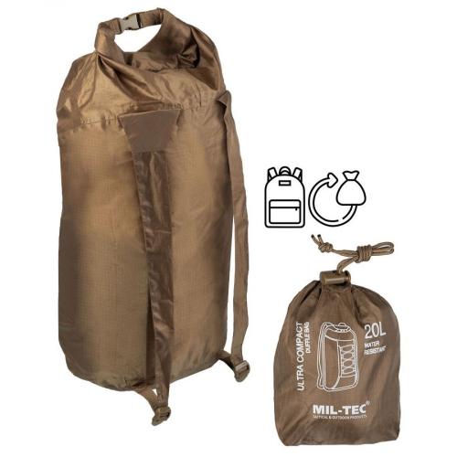 Баул Sturm Mil-Tec Duffle Bag Ultra Compact 20L Dark Coyote