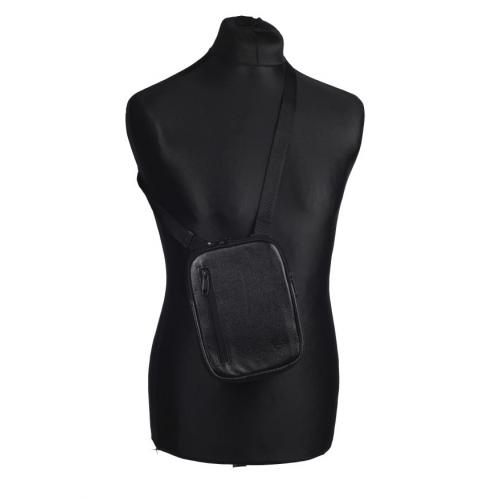 Leather belt/shoulder bag with holster