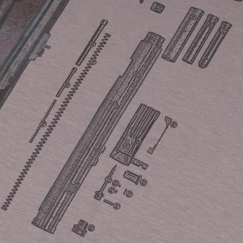 Футболка з малюнком "MP-40 SUBMACHINE GUN LEGEND", UA281-29891-IG-MP