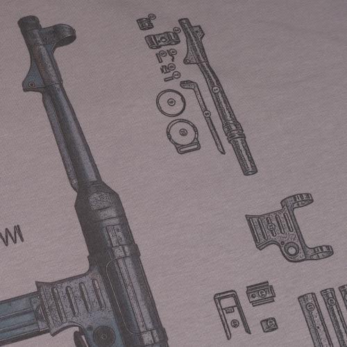 Футболка з малюнком "MP-40 SUBMACHINE GUN LEGEND", UA281-29891-IG-MP