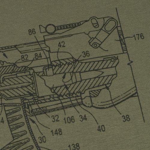 Футболка з малюнком "AK-47 Rifle Legend", UA281-29891-OD-AK