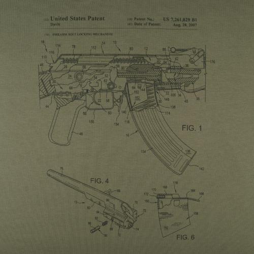 Футболка з малюнком "AK-47 Rifle Legend", UA281-29891-OD-AK