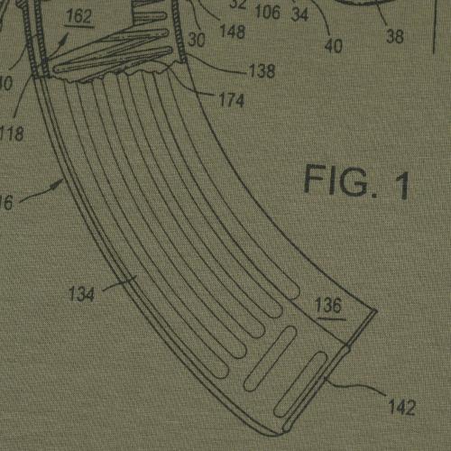 Футболка з малюнком "AK-47 Rifle Legend", UA281-29891-OD-AK