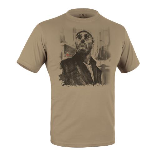 Military style T-shirt "Loner", UA281-29891-TN-LN