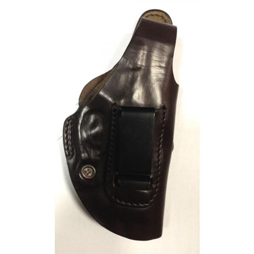 Holster zone leather molded with a bracket