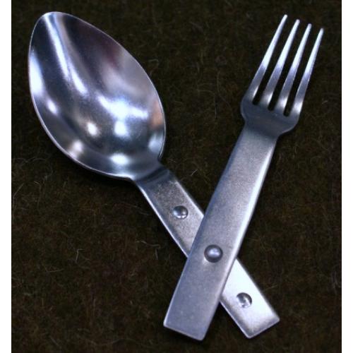 Field table set (fork + spoon) Wehrmacht / SS-VT / W-SS / Luftwaffe Replica