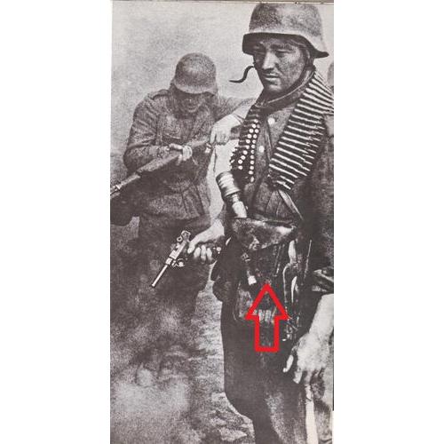 Кобура пістолетна Люгер P08 твердий корпус Вермахт / Люфтваффе / SS-VT / W-SS Репліка