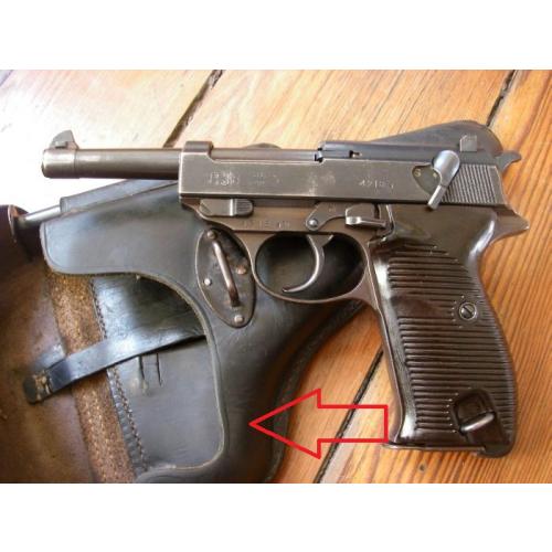 Holster pistol P38 solid body of the Wehrmacht / Luftwaffe / SS-VT / W-SS Replica