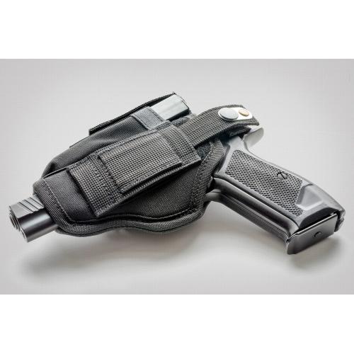 Synthetic belt holster with pouch