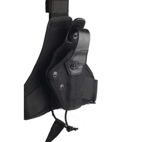Synthetic molded tactical rotary holster on the platform
