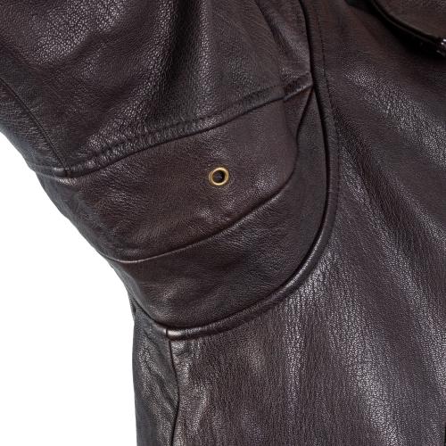 Sturm Mil-Tec "Flight Jacket Top Gun Leather with Fur Collar"