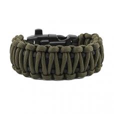 Браслет "Подвійна кобра" Survival, black and army green