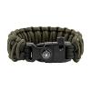 Survival Bracelet "Double Cobra", black and army green