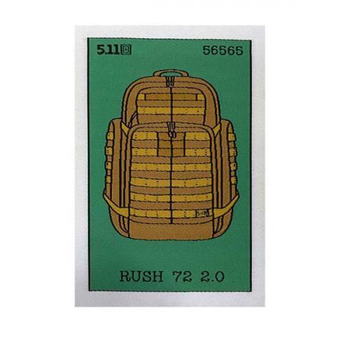 Нашивка 5.11 Tactical "RUSH72 Backpack Patch"