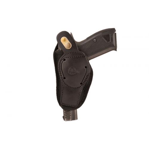 Holster synthetic belt with bracket