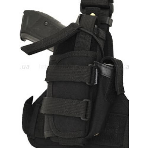 Synthetic universal holster with pouch