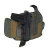 Synthetic universal holster with pouch