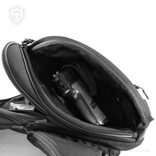 Оперативная тактическая сумка "9Tactical Pangolin Mini ECO Leather Black"